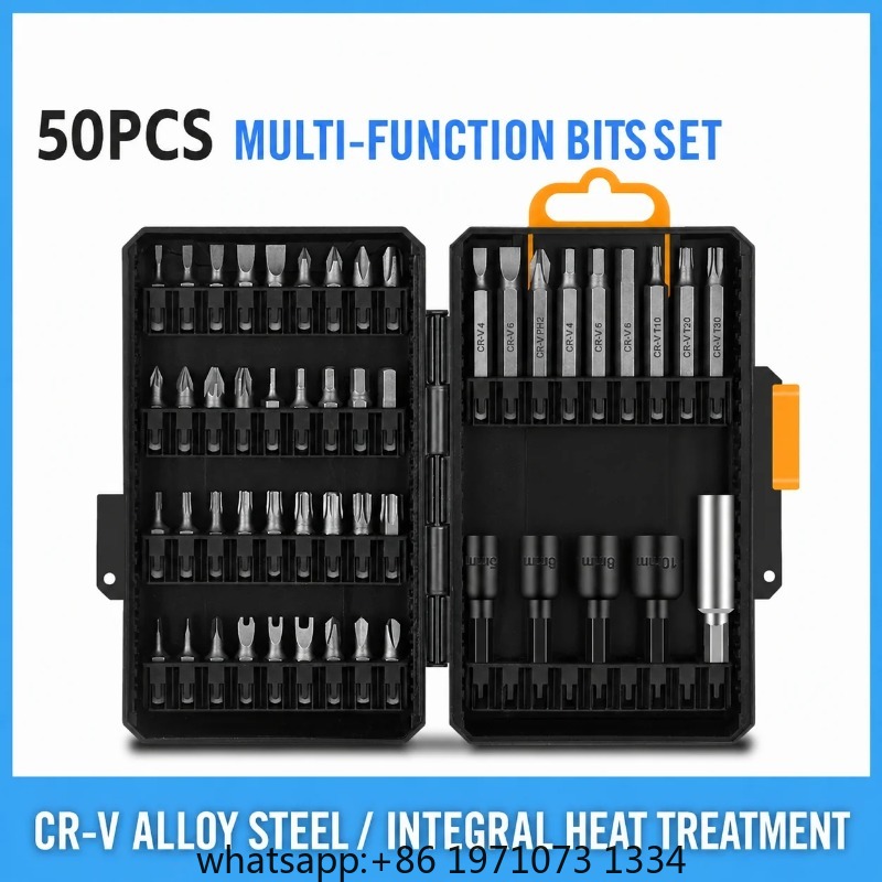 Power Tools Repairs - Juego de 50 Puntas para Atornillador