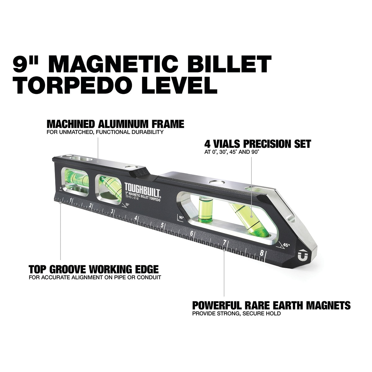 TOUGHBUILT TB-H2-L-9T-M Nivel  - Power Tools Manual reseña y precio