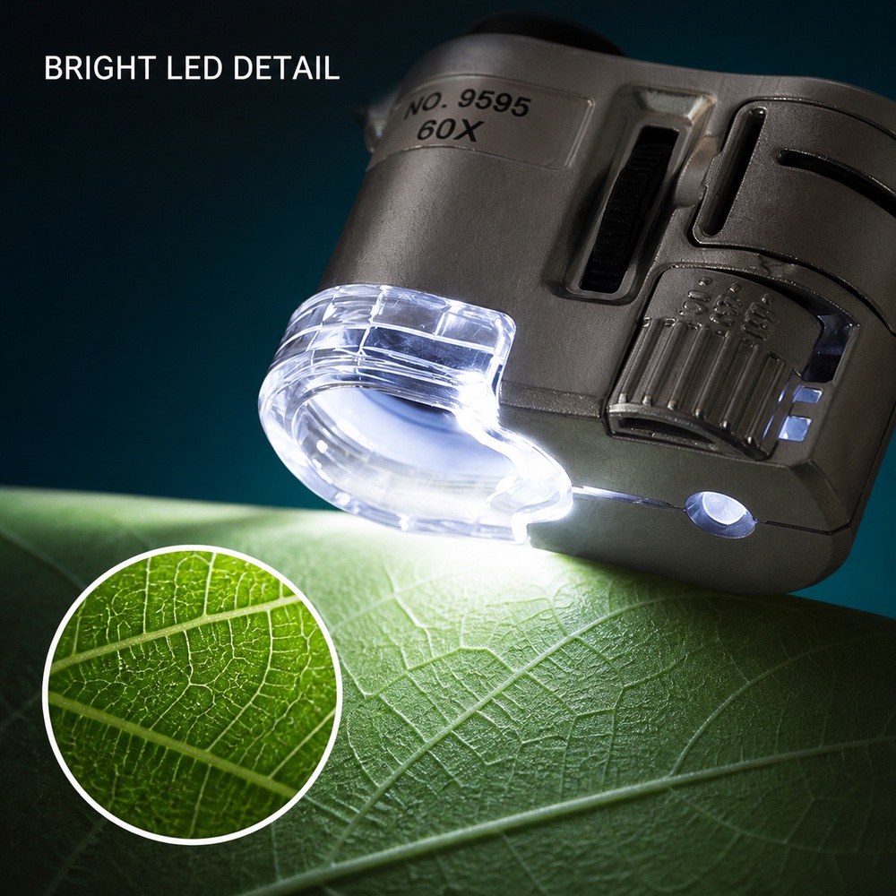 Microscopio LED Mini 60X, Herr - Power Tools Inspection reseña y precio